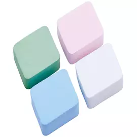 DEWAL PROFESSIONAL Губка макияжная цветная 4 шт/уп