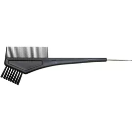 DEWAL PROFESSIONAL Кисть для окрашивания с расческой и крючком, узкая черная, с черной прямой щетиной 30 мм