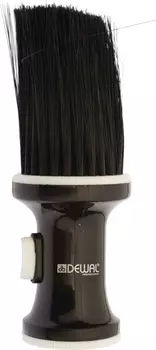 DEWAL PROFESSIONAL Кисть-сметка настольная, ручка пластик, емкость для талька, искусственная щетина, черная