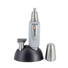 DEWAL PROFESSIONAL Машинка для стрижки в носу и ушах, 2 ножевых блока (серебристая)