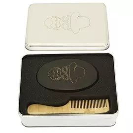 DEWAL PROFESSIONAL Набор расчесок для бороды и усов, в алюминиевом кейсе