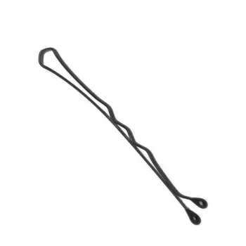 DEWAL PROFESSIONAL Невидимки черные, волна 40 мм, 200 г (в коробке)