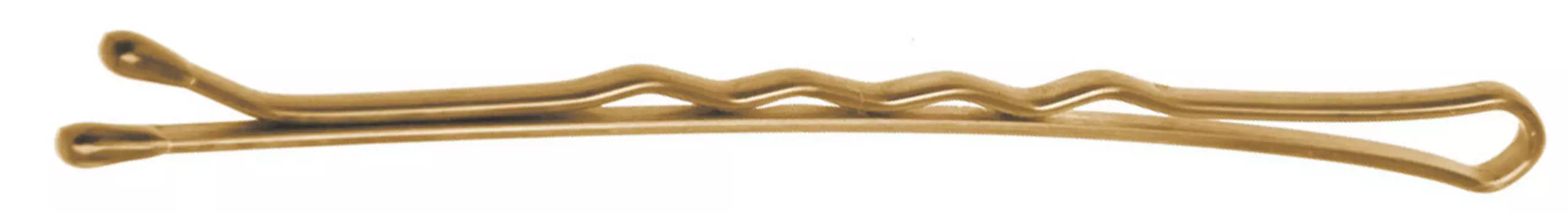 DEWAL PROFESSIONAL Невидимки золотистые, волна 60 мм, 200 г (в коробке)