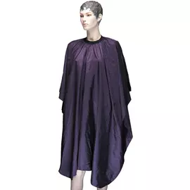 DEWAL PROFESSIONAL Пеньюар для стрижки Палитра, полиэстер, на крючках, фиолетовый 128х146 см