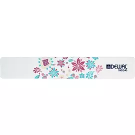 DEWAL PROFESSIONAL Пилка для ногтей Design Edition, широкая 180/240 18 см