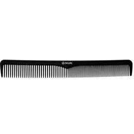 DEWAL PROFESSIONAL Расческа рабочая комбинированная, с разметкой Эконом (черная) 18 см