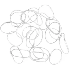 DEWAL PROFESSIONAL Резинки для волос силиконовые, белые mini 100 шт/уп