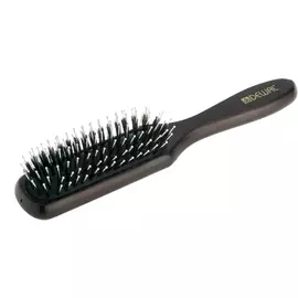 DEWAL PROFESSIONAL Щетка массажная деревянная, натуральная щетина, пластиковый штифт, 7 рядов