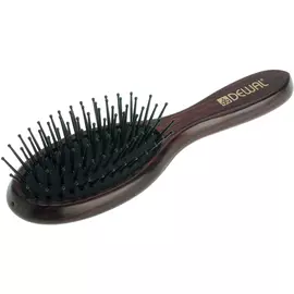 DEWAL PROFESSIONAL Щетка массажная мини деревянная, пластиковый штифт, 7 рядов