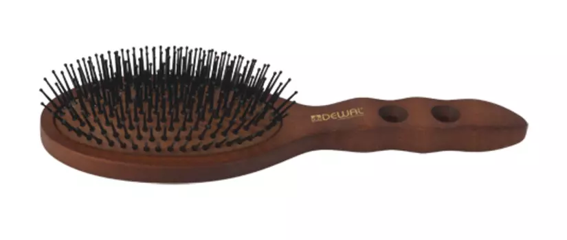 DEWAL PROFESSIONAL Щетка массажная Termit овальная, нейлоновый штифт, 13 рядов