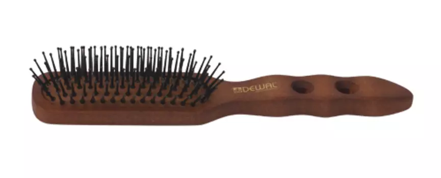 DEWAL PROFESSIONAL Щетка массажная Termit прямоугольная, нейлоновый штифт, 7 рядов