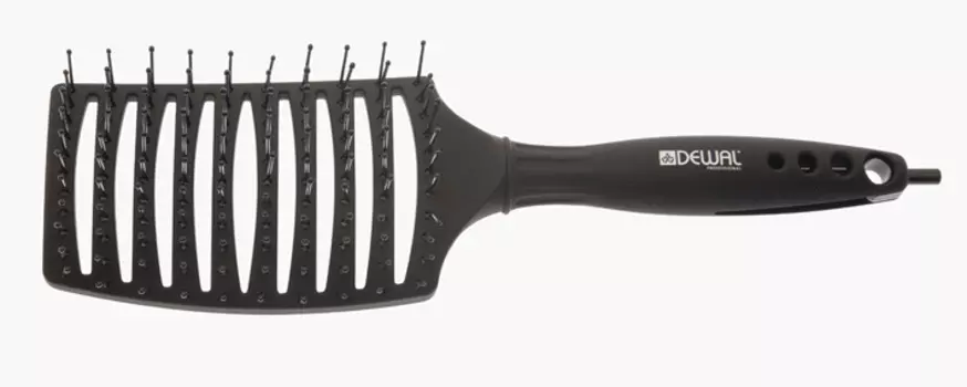 DEWAL PROFESSIONAL Щетка туннельная Black Magic, нейлоновая щетина, черная, 11 рядов