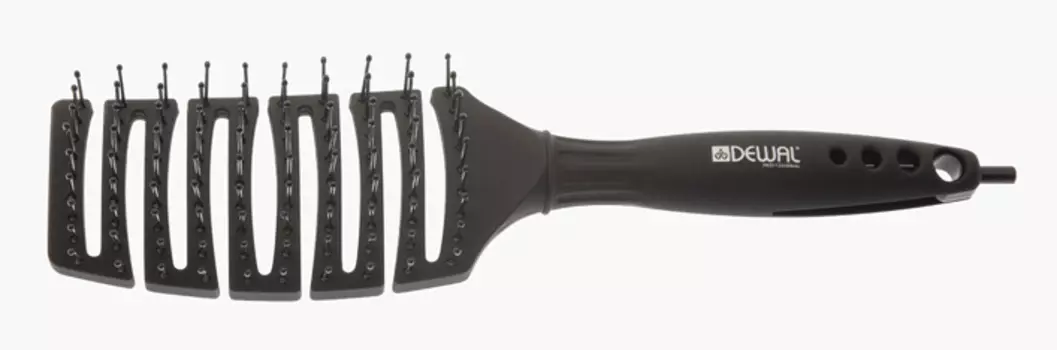 DEWAL PROFESSIONAL Щетка туннельная Black Magic, нейлоновая щетина, черная, 9 рядов