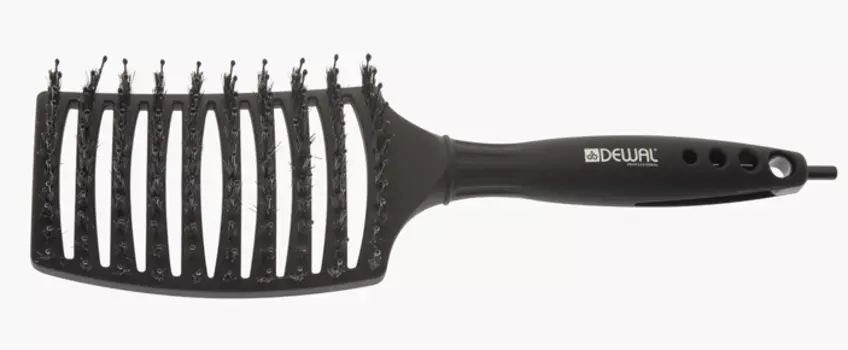 DEWAL PROFESSIONAL Щетка туннельная Black Magic, комбинированная щетина, черная, 11 рядов