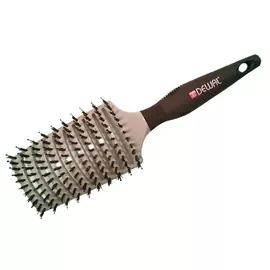 DEWAL PROFESSIONAL Щетка туннельная Mokka, керамическое покрытие, натуральная щетина, нейлоновый штифт, 11 рядов