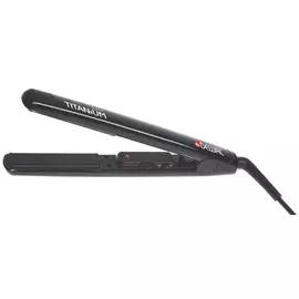 DEWAL PROFESSIONAL Щипцы-выпрямители Black Titanium, с терморегулятором, титаново-турмалиновое покрытие, 25х90 мм, 105 Вт