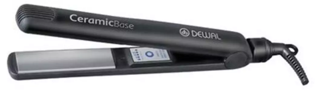 DEWAL PROFESSIONAL Щипцы-выпрямители Ceramic Base, с терморегулятором, керамическое покрытие, 27х90 мм, 65 Вт