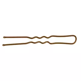 DEWAL PROFESSIONAL Шпильки коричневые, волна 45 мм, 60 шт/уп (на блистере)