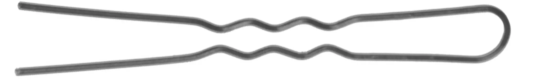 DEWAL PROFESSIONAL Шпильки серебристые, волна, тонкие 45 мм, 60 шт/уп (на блистере)