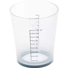 DEWAL PROFESSIONAL Стакан мерный с резинкой на дне (белый) 135 мл