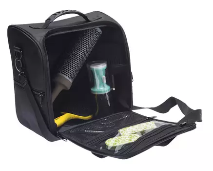 DEWAL PROFESSIONAL Сумка для парикмахерских инструментов, полимерный материал, черная 29х29х18 см