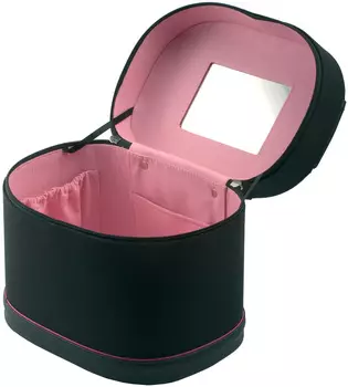 DEWAL PROFESSIONAL Сумка для парикмахерских инструментов, полимерный материал, черно-розовая 25х18х20,5 см