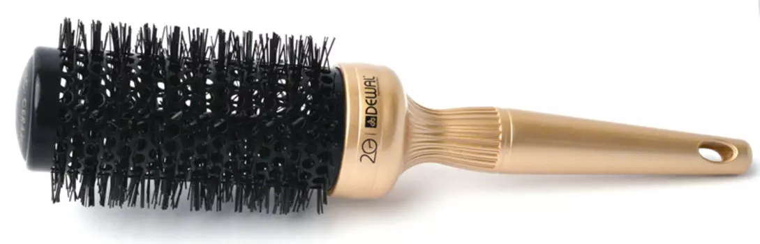 DEWAL PROFESSIONAL Термобрашинг Anniversary золотистый, керамическое покрытие, прямая щетина d 43 мм