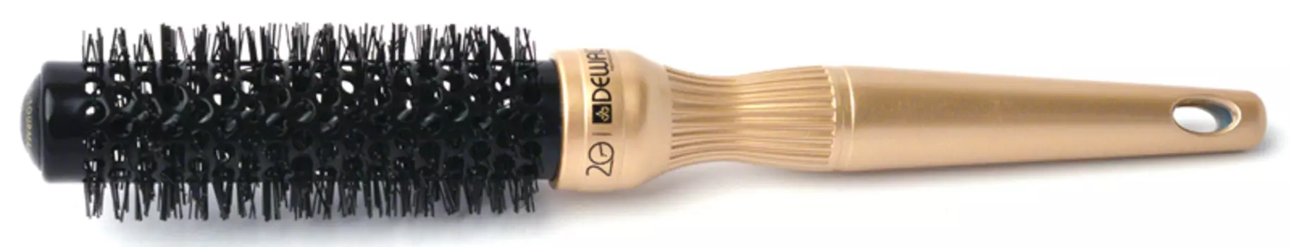 DEWAL PROFESSIONAL Термобрашинг Anniversary золотистый, керамическое покрытие, прямая щетина d 25 мм