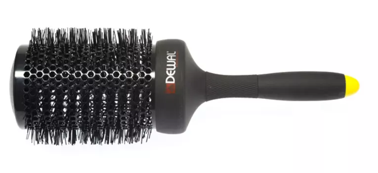 DEWAL PROFESSIONAL Термобрашинг Banana black керамика, нейлоновая щетина d 65/85 мм