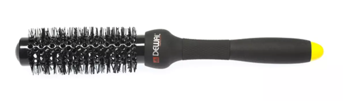 DEWAL PROFESSIONAL Термобрашинг Banana black керамика, нейлоновая щетина d 25/38 мм