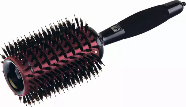 DEWAL PROFESSIONAL Термобрашинг Monster Vent, керамическое покрытие, нейлоновая + натуральная щетина, мягкая ручка, с хвостиком d 50/86 мм