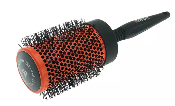 DEWAL PROFESSIONAL Термобрашинг оранжевый, ионо-керамическое покрытие, волнистая нейлоновая щетина d 65/82 мм