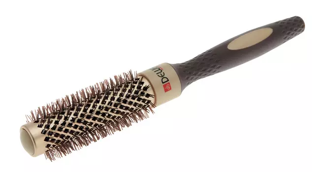 DEWAL PROFESSIONAL Термобрашинг Премиум, керамическое покрытие, волнистая нейлоновая щетина, литая ручка d 25/37 мм