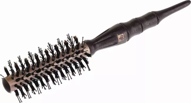DEWAL PROFESSIONAL Термобрашинг Rose Gold, керамическое покрытие, нейлоновая щетина + спиралевидная натуральная щетина d 18/46 мм