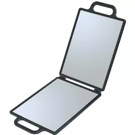 DEWAL PROFESSIONAL Зеркало заднего вида с двумя ручками, складное, пластик, черное 23х30 см