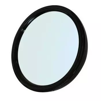 DEWAL PROFESSIONAL Зеркало заднего вида с ручкой, пластик, черное 23 см