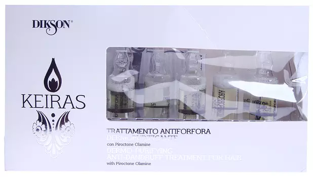 DIKSON Уход ампульный себобалансирующий / TRATTAMENTO ANTIFORFORA DERMOPURIFICANTE KEIRAS 8*10 мл
