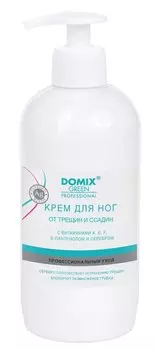 DOMIX Крем от трещин и ссадин для ног, с витамином F, E, D-пантенолом и коллоидным серебром / DGP 500 мл