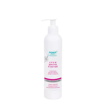DOMIX Крем с кератином, маслом чайного дерева и коллоидным серебром для рук и ногтей / DGP 250 мл