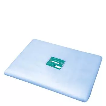 DOMIX Простыня в сложении SMS 15 80*200 см голубая Эконом 20 шт/уп