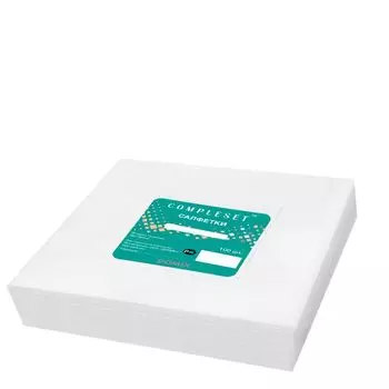 DOMIX Салфетка в сложении SMS 20 40*40 см белая 100 шт/уп