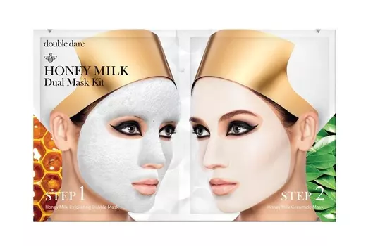 DOUBLE DARE OMG! Комплекс масок двухкомпонентный Мёд и Молоко / Honey Milk Drop 47 г