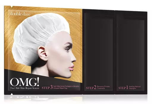 DOUBLE DARE OMG! Комплекс масок трехкомпонентный Реанимация волос / SPA 34 г