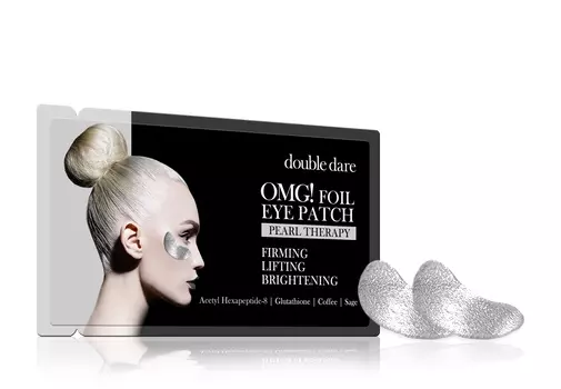 DOUBLE DARE OMG! Патчи для зоны вокруг глаз Серебро 6 г