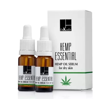 Dr. KADIR Сыворотка конопляная для сухой кожи / Hemp Essential Oil-Serum for dry skin 2 х 10 мл