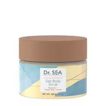 DR. SEA Скраб солевой для тела мандарин - иланг-иланг - лимон / Dr.Sea 400 гр
