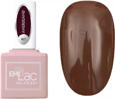E.MI 017 гель-лак для ногтей, Американо / E.MiLac 6 мл