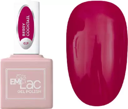 E.MI 019 гель-лак для ногтей, Ягодный коктейль / E.MiLac 6 мл