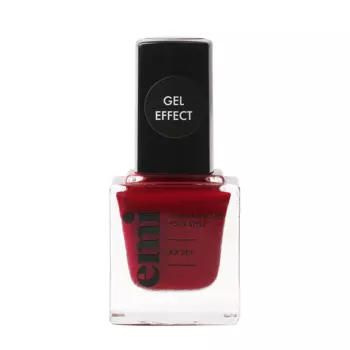 E.MI 030 лак ультрастойкий для ногтей, Безупречный красный / E.MiLac Gel Effect 9 мл