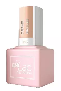 E.MI 063 CE гель-лак для ногтей, Крем-брюле / E.MiLac 6 мл